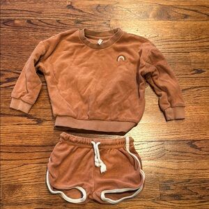 Rylee + Cru terry shorts set 18-24